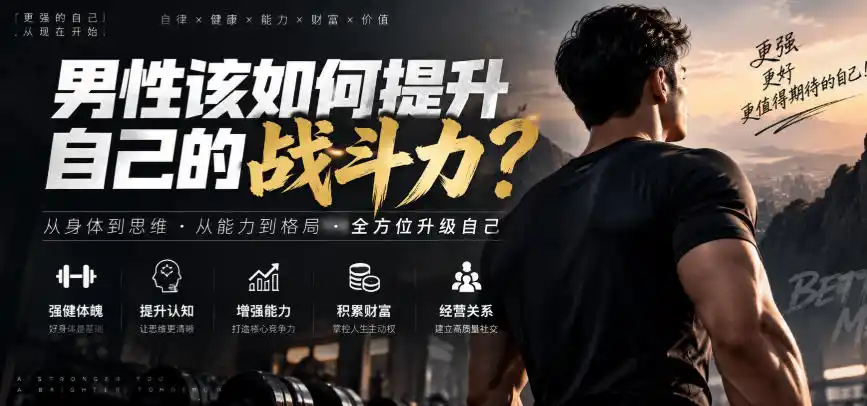 付费文章：男性该如何提升自己的战斗力？-优优云网创