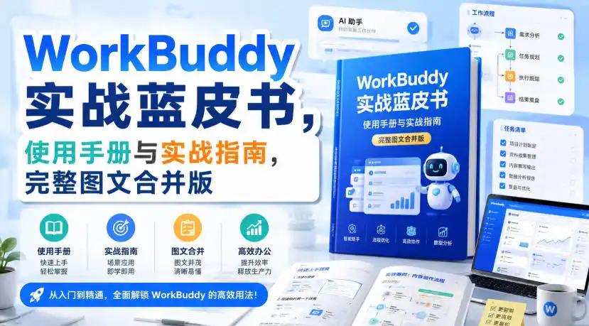 WorkBuddy实战蓝皮书，使用手册与实战指南，完整图文合并版-优优云网创